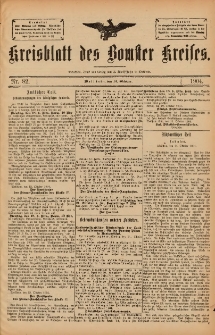 Kreisblatt des Bomster Kreises 1904.10.14 No.82