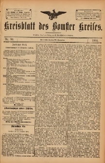 Kreisblatt des Bomster Kreises 1904.11.22 No.93
