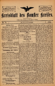 Kreisblatt des Bomster Kreises 1904.12.06 No.97