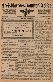 Kreisblatt des Bomster Kreises 1906.01.16 Nr5