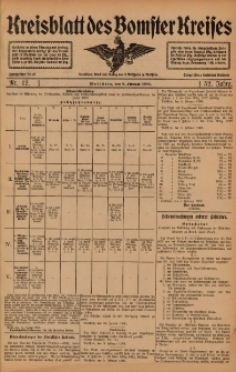 Kreisblatt des Bomster Kreises 1906.02.09 Nr12