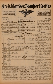 Kreisblatt des Bomster Kreises 1906.06.22 Nr50