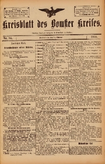 Kreisblatt des Bomster Kreises 1904.10.21 No.84