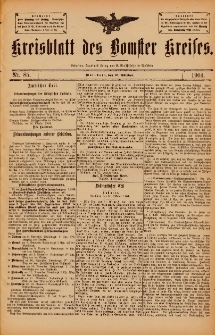 Kreisblatt des Bomster Kreises 1904.10.25 No.85