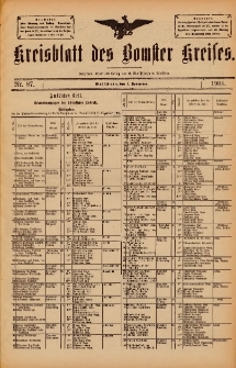 Kreisblatt des Bomster Kreises 1904.11.01 No.87