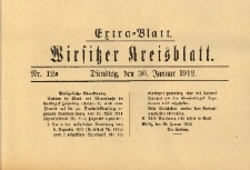 Extra-Blatt. Wirsitzer Kreisblatt 1912.01.30 Nr12a