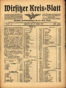 Wirsitzer Kreis-Blatt: Amtliches Publikationsorgan f&uuml;r den Kreis Wirsitz 1912.02.10 Jg.68 Nr17
