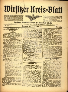 Wirsitzer Kreis-Blatt: Amtliches Publikationsorgan f&uuml;r den Kreis Wirsitz 1912.10.12 Jg.68 Nr120