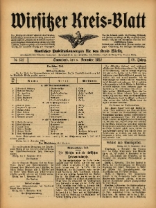 Wirsitzer Kreis-Blatt: Amtliches Publikationsorgan f&uuml;r den Kreis Wirsitz 1912.11.09 Jg.68 Nr132