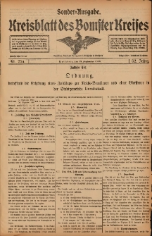 Kreisblatt des Bomster Kreises: Sonder-Ausgabe 1906.09.19 Nr75a