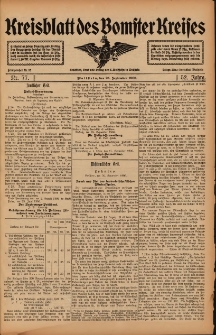Kreisblatt des Bomster Kreises 1906.09.25 Nr77