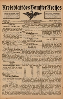 Kreisblatt des Bomster Kreises 1906.10.09 Nr81