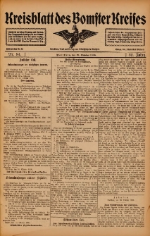 Kreisblatt des Bomster Kreises 1906.10.19 Nr84