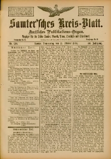 Samtersches Kreis-Blatt = Dziennik Powiatu Szamotulskiego 1904.10.13 Jg.50 Nr120