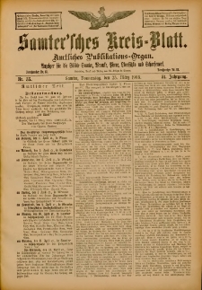 Samtersches Kreis-Blatt = Dziennik Powiatu Szamotulskiego 1905.03.23 Jg.51 Nr35