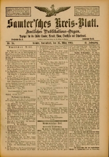 Samtersches Kreis-Blatt = Dziennik Powiatu Szamotulskiego 1905.03.25 Jg.51 Nr36
