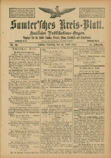 Samtersches Kreis-Blatt = Dziennik Powiatu Szamotulskiego 1905.04.18 Jg.51 Nr46