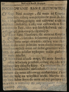 (Modlitwy do ran P. Jezusowych S. Brygidy.)