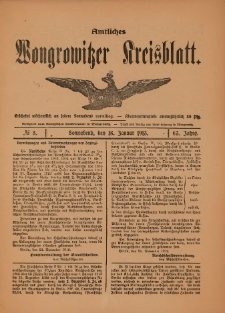 Amtliches Wongrowitzer Kreisblatt 1913.01.18.Jg.63 Nr 3