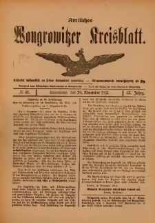 Amtliches Wongrowitzer Kreisblatt 1913.11.29.Jg.63 Nr 48