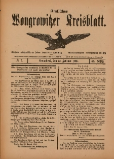 Amtliches Wongrowitzer Kreisblatt 1916.02.12.Jg.55 Nr 7