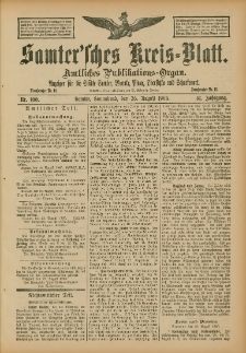 Samtersches Kreis-Blatt = Dziennik Powiatu Szamotulskiego 1905.08.26 Jg.51 Nr100
