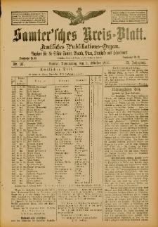 Samtersches Kreis-Blatt = Dziennik Powiatu Szamotulskiego 1905.10.05 Jg.51 Nr117