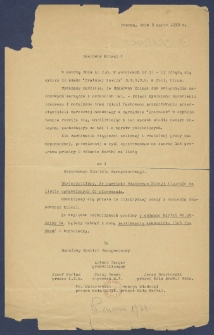Szanowny Kolego! : [Incipit:] W sobotę dnia 11 b.m. w godzinach od 11-17 odbędą się wybory do władz "Bratniej Pomocy" S.S.S.U.P. w Coll. Minus [...]