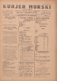 Kurjer Morski Codzienny i Gazeta Dr&oacute;g Żeglownych = Daily Harbour News 1929.11.15 R.3 Nr262