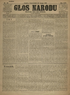 Głos Narodu. 1916.02.28 R.24 Nr105. Wydanie popołudniowe