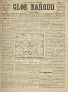 Głos Narodu. 1916.02.29 R.24 Nr107. Wydanie popołudniowe