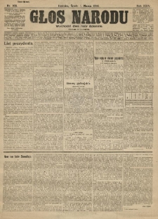 Głos Narodu. 1916.03.01 R.24 Nr109. Wydanie popołudniowe