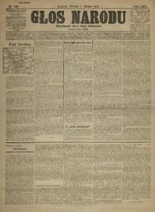 Głos Narodu. 1916.03.07 R.24 Nr119. Wydanie poranne