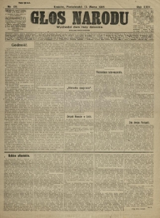Głos Narodu. 1916.03.13 R.24 Nr131. Wydanie popołudniowe