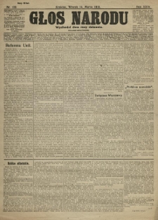 Głos Narodu. 1916.03.14 R.24 Nr133. Wydanie popołudniowe