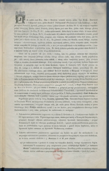 [Ok&oacute;lnik do duchowieństwa i wiernych Archidyecezyi Poznańskiej tyczący się jubileuszu.