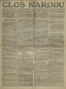 Głos Narodu. 1916.08.10 R.24 Nr386. Wydanie poranne