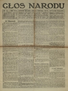 Głos Narodu. 1916.09.10 R.24 Nr442. Wydanie poranne