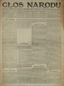 Głos Narodu. 1916.11.02 R.24 Nr539. Wydanie poranne