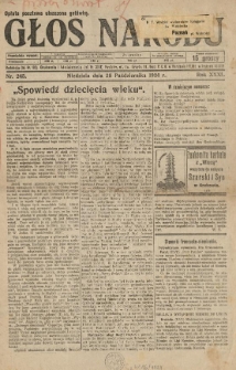 Głos Narodu. 1924.10.29 R.31 Nr245