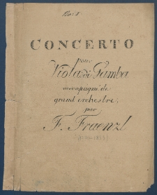 Concerto pour Viola di Gamba accompagne'de grand orchestre : [rękopis].