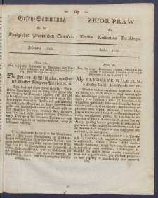 Sammlung mehrerer das Gro&szlig;herzogthum Posen ahgehenden Verordnungen aus den Jahren ... = Zbi&oacute;r Rozmaitych Wielkiego Xięstwa Poznańskiego Dotyczących Ustaw z lat ... .1810-1814. Rok 1812