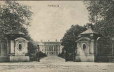 Pawłowice. [Brama i Pałac Mielżyńskich].
