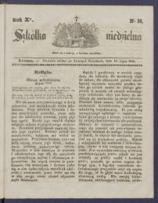 Szk&oacute;łka Niedzielna : [pismo czasowe poświęcone włościanom]. 1846, R. 10 nr 29