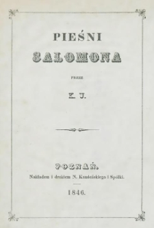 Pieśni Salomona.