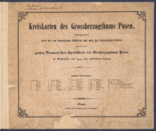 Kreiskarten des Grossherzogthums Posen