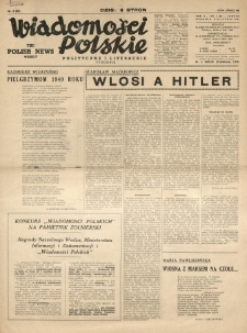 Wiadomości Polskie Polityczne i Literackie. 1941.01.19 R.2 Nr3