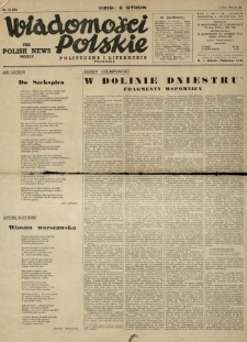 Wiadomości Polskie Polityczne i Literackie. 1941.04.06 R.2 Nr14