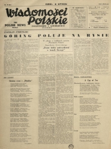 Wiadomości Polskie Polityczne i Literackie. 1941.05.11 R.2 Nr19