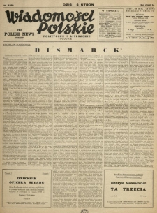 Wiadomości Polskie Polityczne i Literackie. 1941.09.21 R.2 Nr38